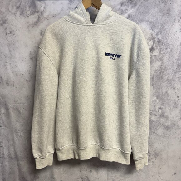 White Fox Volume 3 Hoodie Sweatshirt Womens S/M Heather Lite Gray - Picture 2 of 10